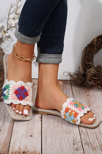 Colorful Crochet Sandals