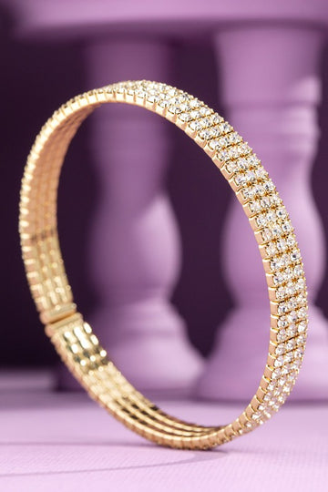 Brass & Crystal Bracelet