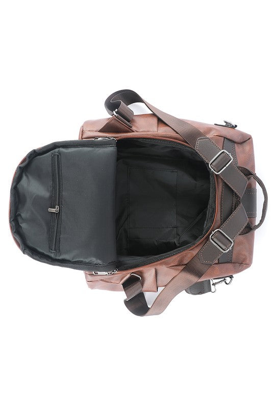 Brown Stitch Backpack