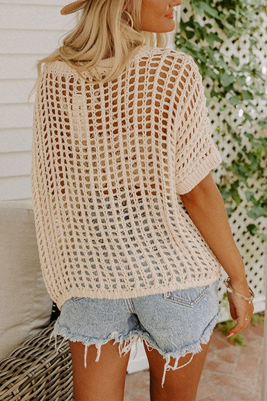 Apricot Knit Pullover