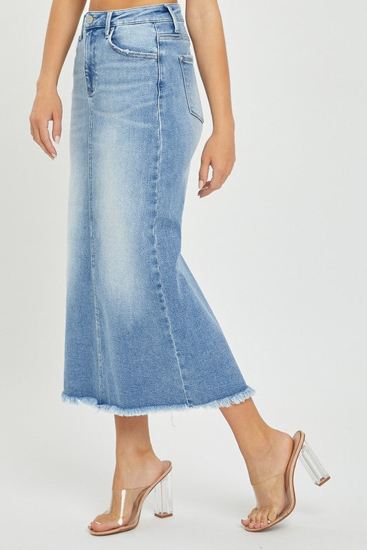 Denim Maxi Skirt