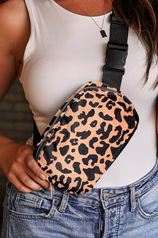 Leopard Print Chest Bag