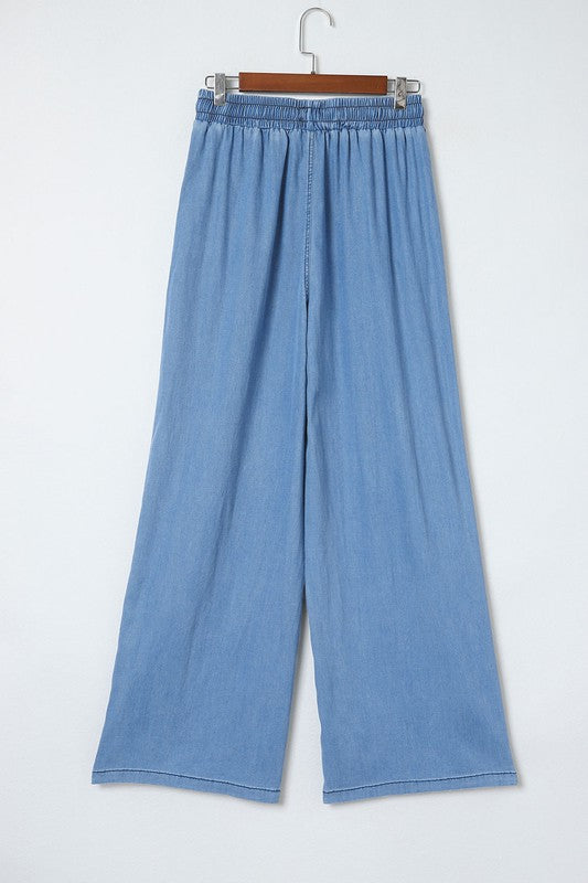 Tencel Denim Drawstring Pants