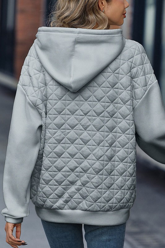 Quilted Hoodie Tunic