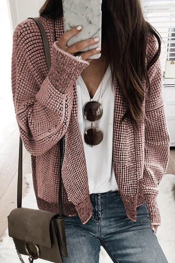 Textured Short Cardigan