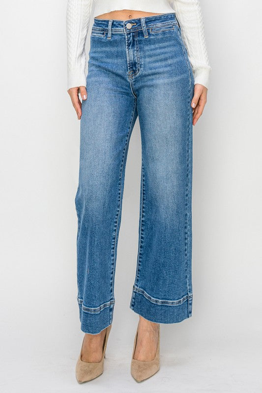 High Rise Wide Leg Denim