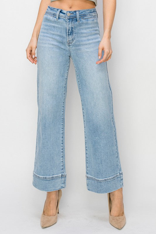 High Rise Wide Leg Denim