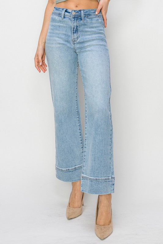 High Rise Wide Leg Denim