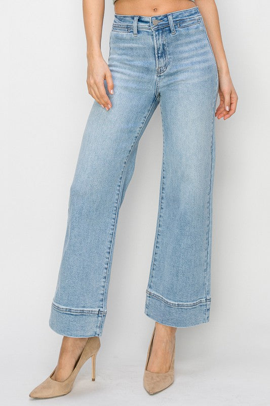 High Rise Wide Leg Denim