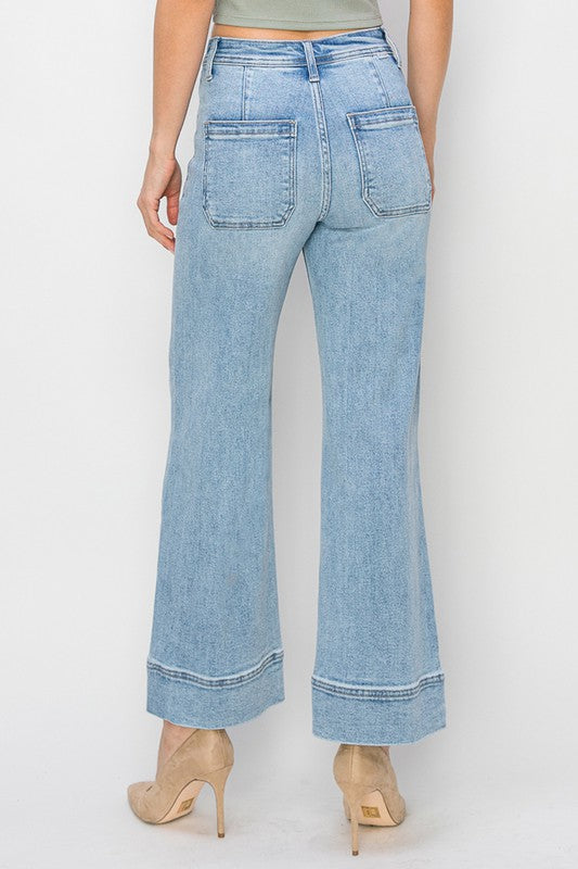 High Rise Wide Leg Denim