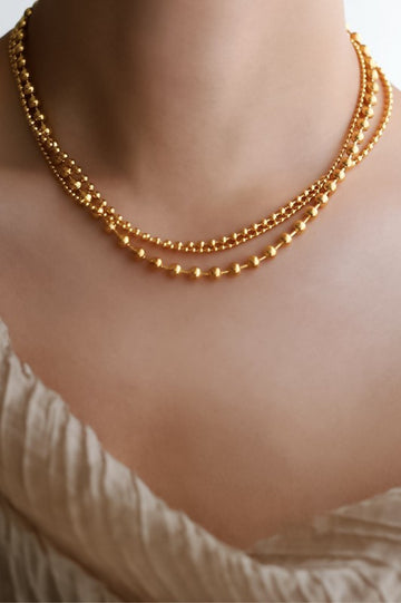 Triple Gold Necklace