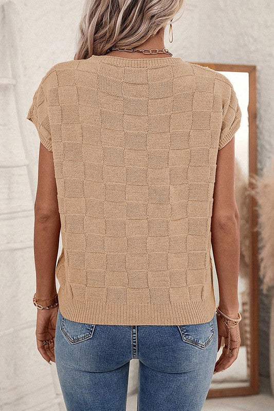 Lattice Texture Sweater