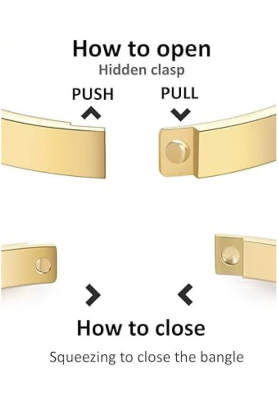 18K Stainless Steel Bangle