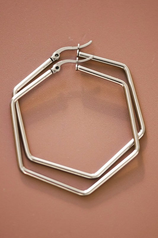 Stainless Steel Hexagon Hoop