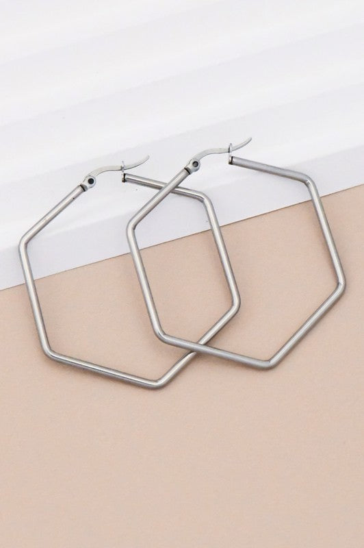 Stainless Steel Hexagon Hoop