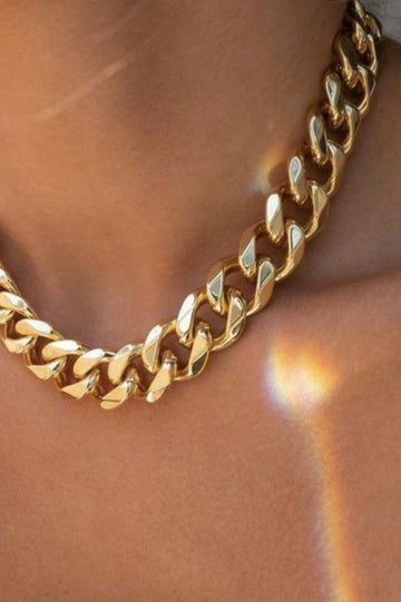 Bold Gold Chain Necklace