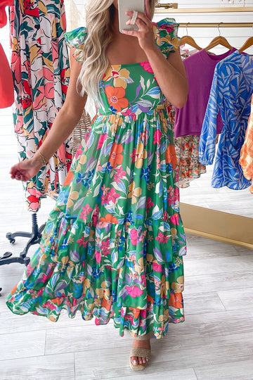 Garden Party Floral Tiered Dress
