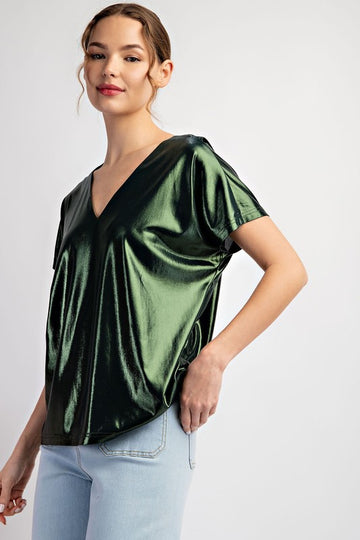 Emerald Metallic Top