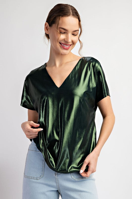 Emerald Metallic Top