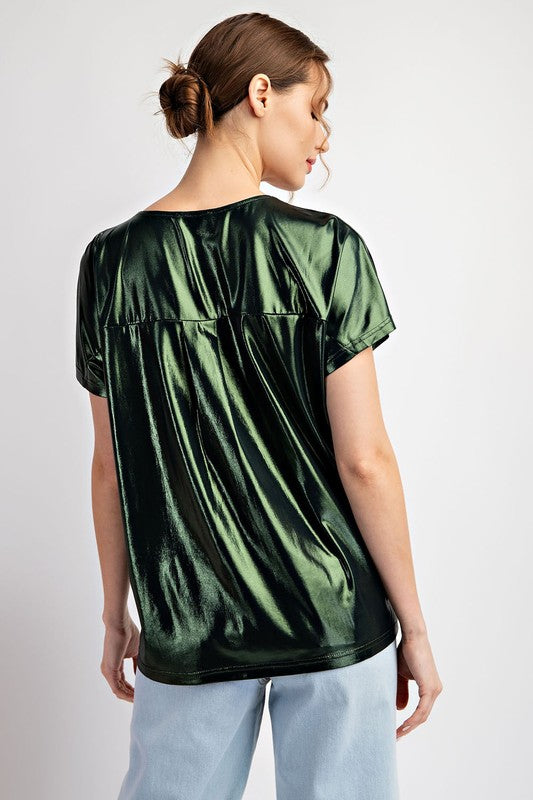 Emerald Metallic Top