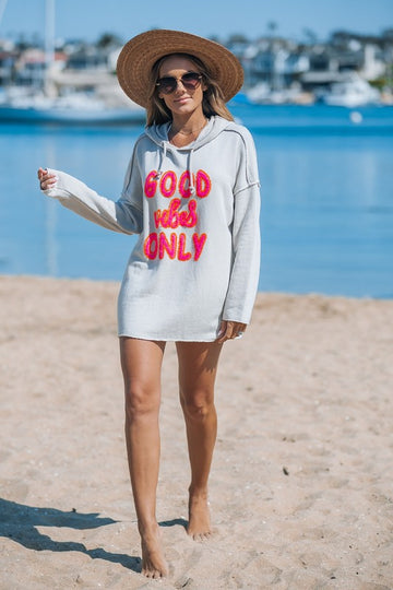 Good Vibes Only Beach Hoodie