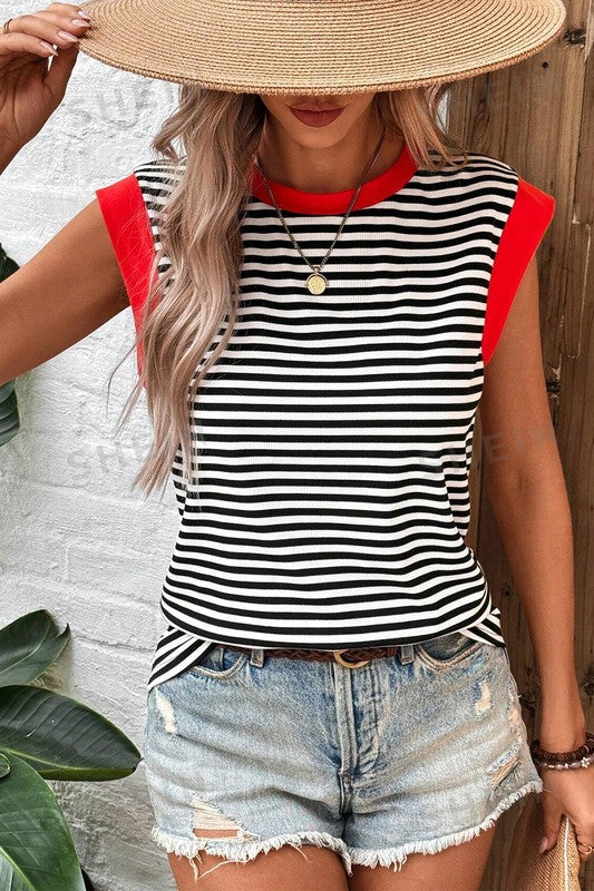 Stripe Colorblock Tank Top