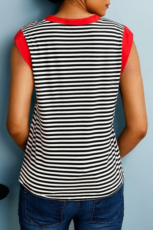 Stripe Colorblock Tank Top