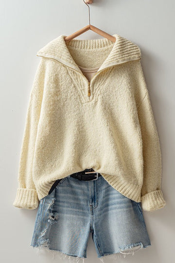 Oversized Ivory Cozy Pullover