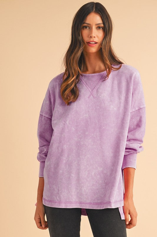 Mineral Wash Pastel Pullover