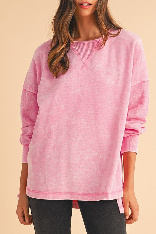 Mineral Wash Pastel Pullover