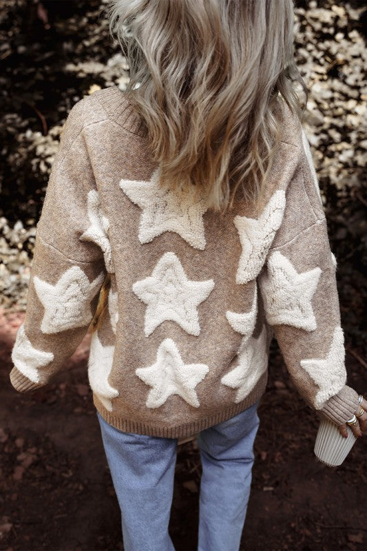 Star Pattern Cardigan