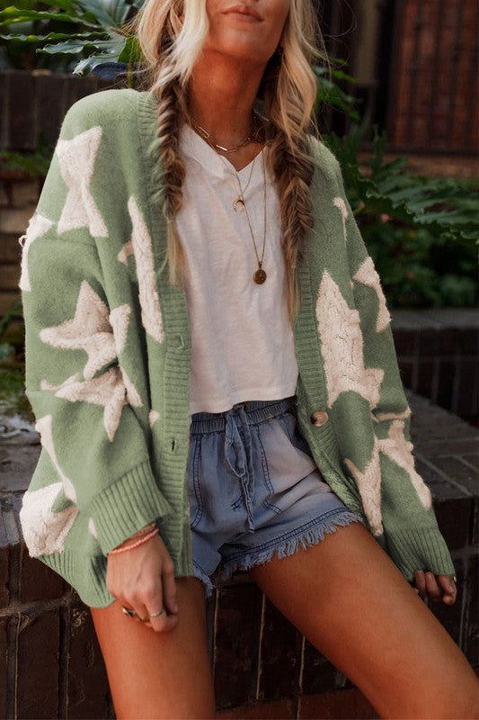 Star Pattern Cardigan