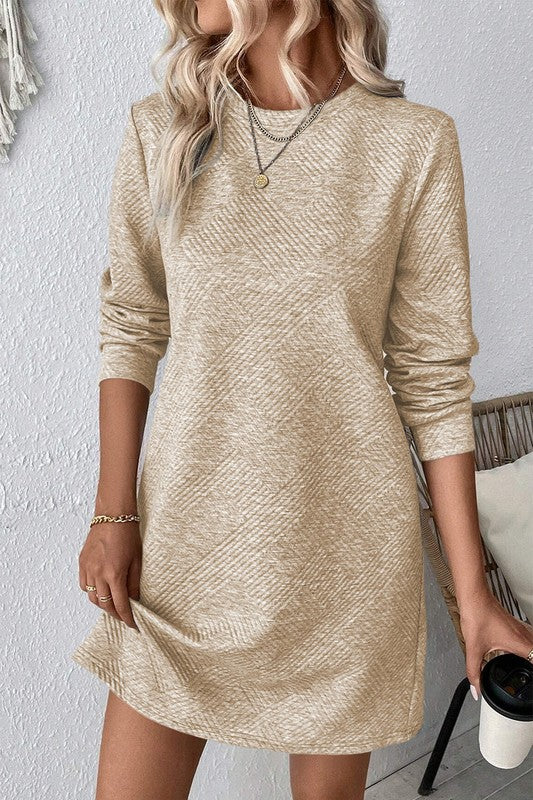 Textured Shift Dress