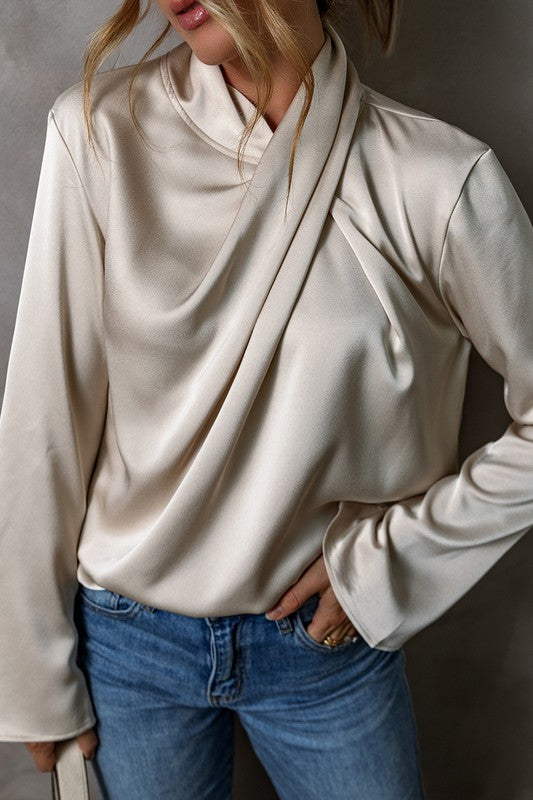 Satin Twist Blouse