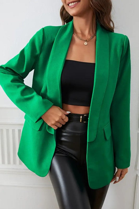 Solid Color Blazer