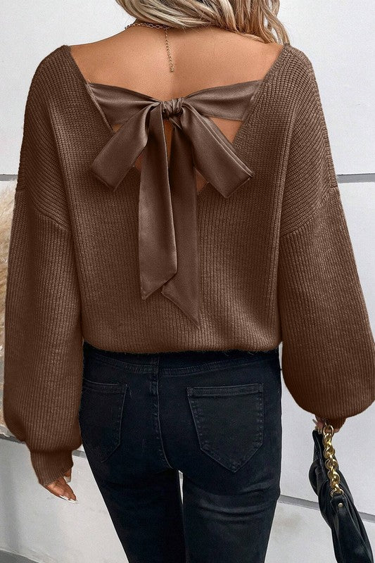 Bow Tie Back Sweater