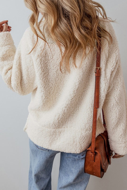 Winter Ivory Fleece Pullover