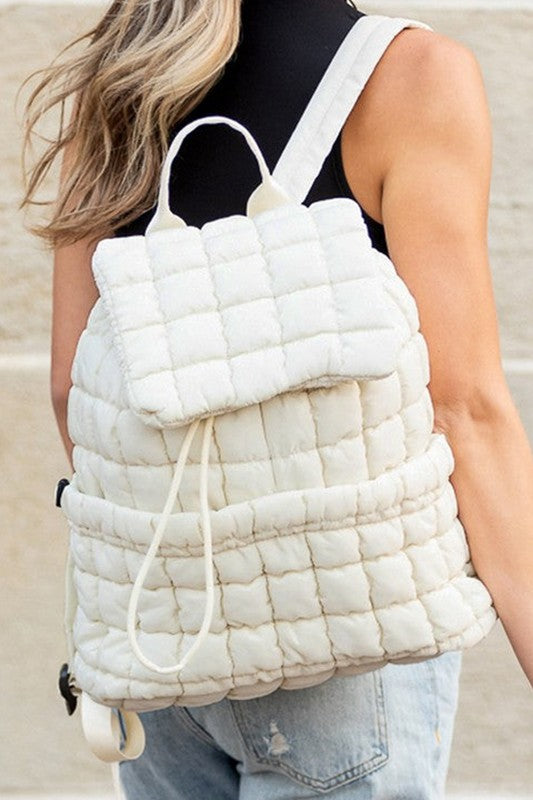 Quilted Puffer Backpack