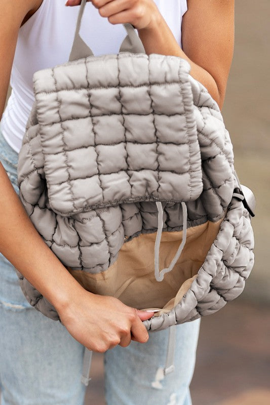 Quilted Puffer Backpack