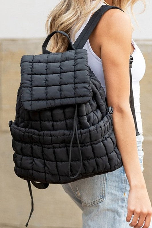 Quilted Puffer Backpack