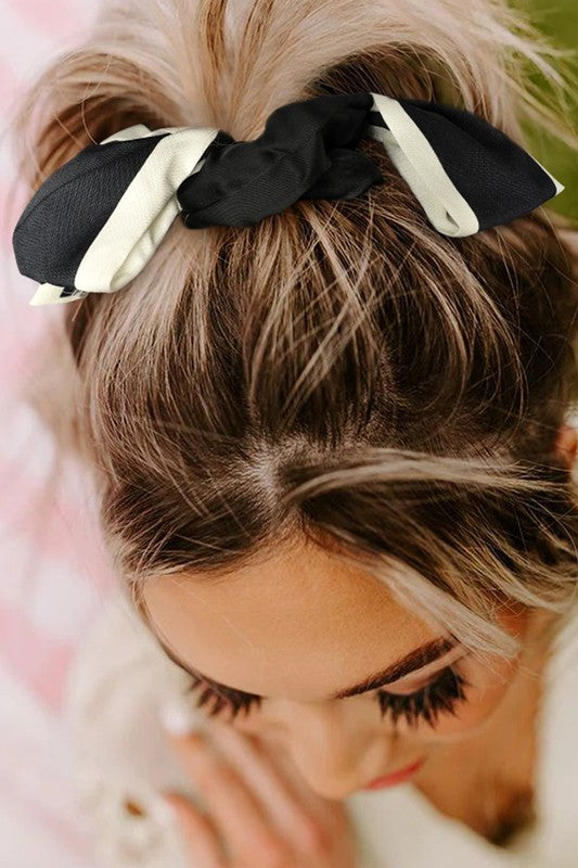 Black Bow Scrunchie