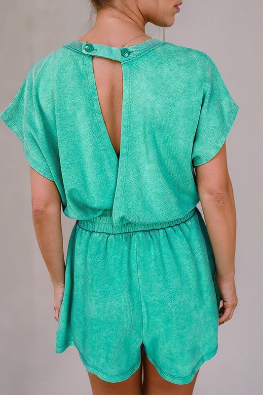 Mineral Wash Romper - 2