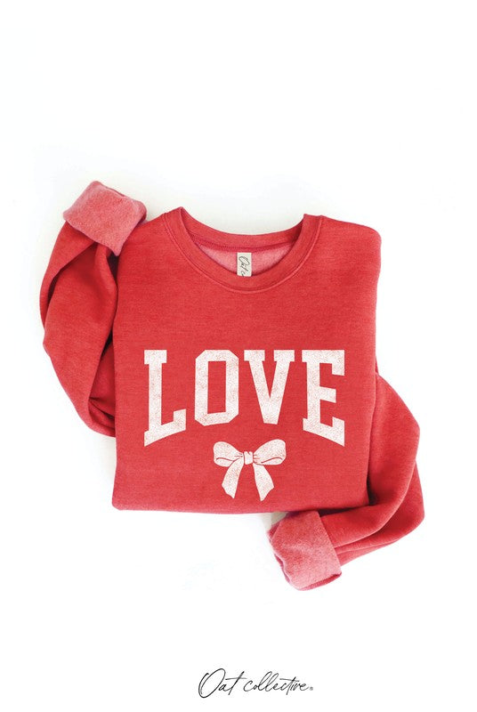 Love Bow Mineral Wash Sweatshirt