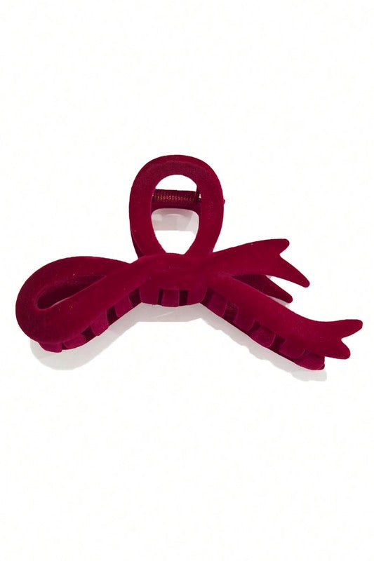 Velvet Bow Knot Hair Clip