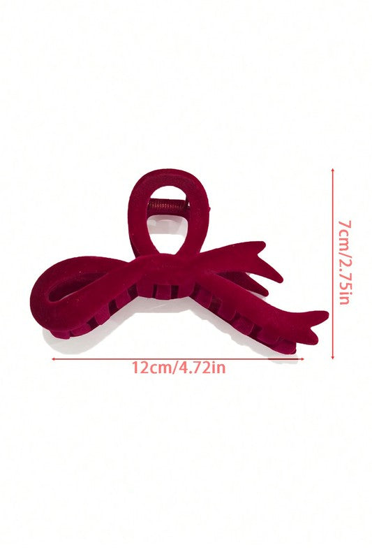 Velvet Bow Knot Hair Clip