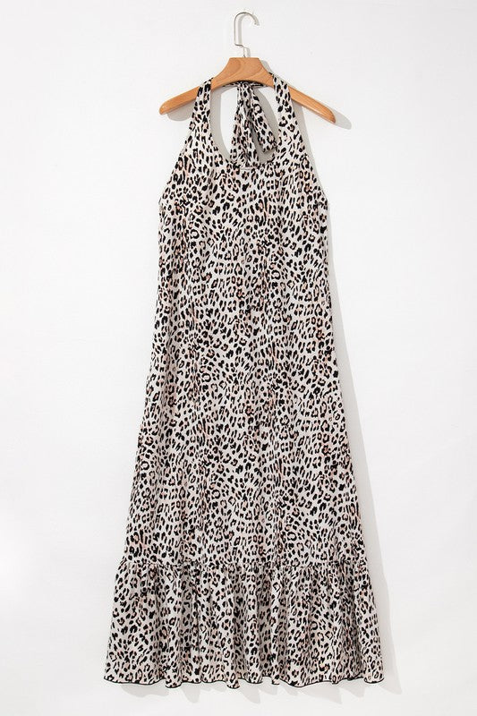 Halter Style Leopard Maxi - 2