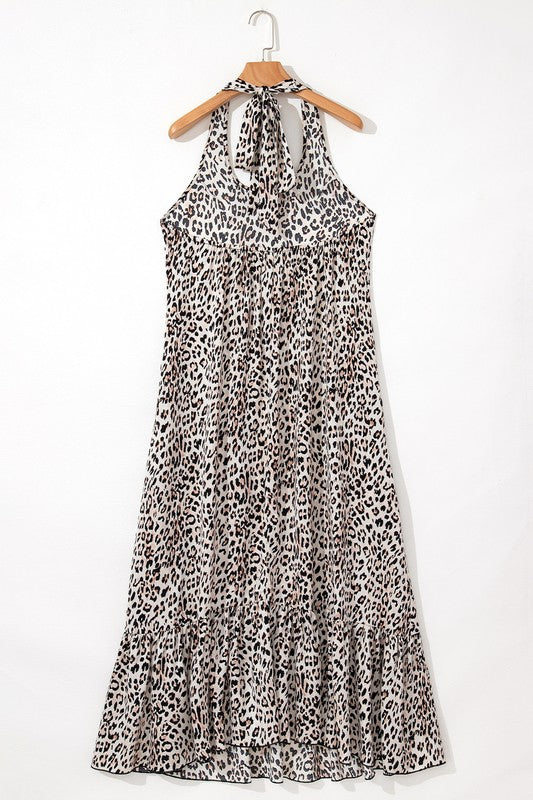 Halter Style Leopard Maxi - 2