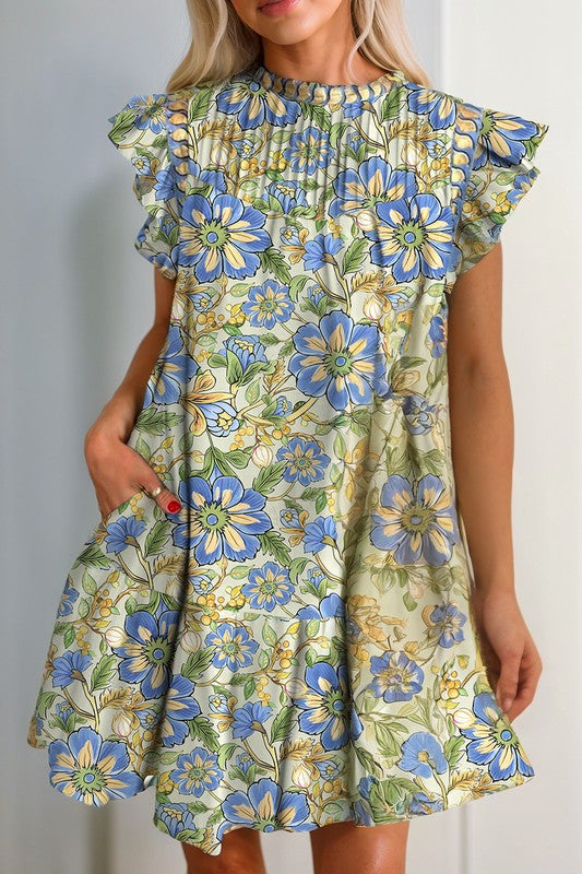 Botanical Garden Pleated Dress - 2
