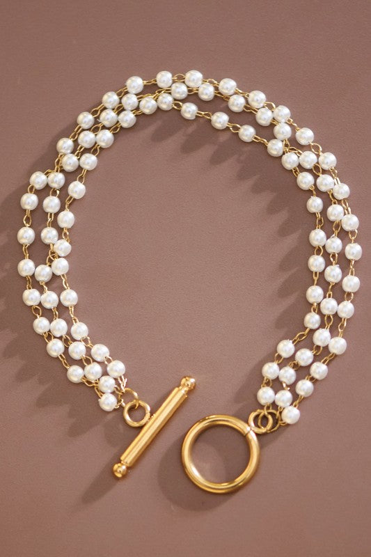 Pearl Toggle Bracelet
