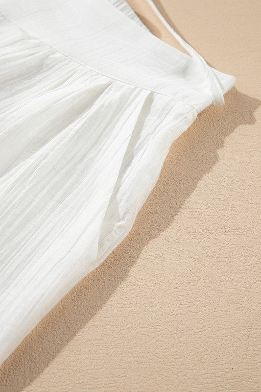 Drop Waist White Pants - 2